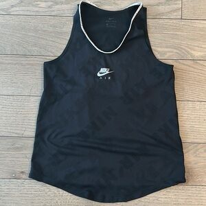 NIKE Air Dri-Fit Running Tank sz S, Black and White CJ2057-010